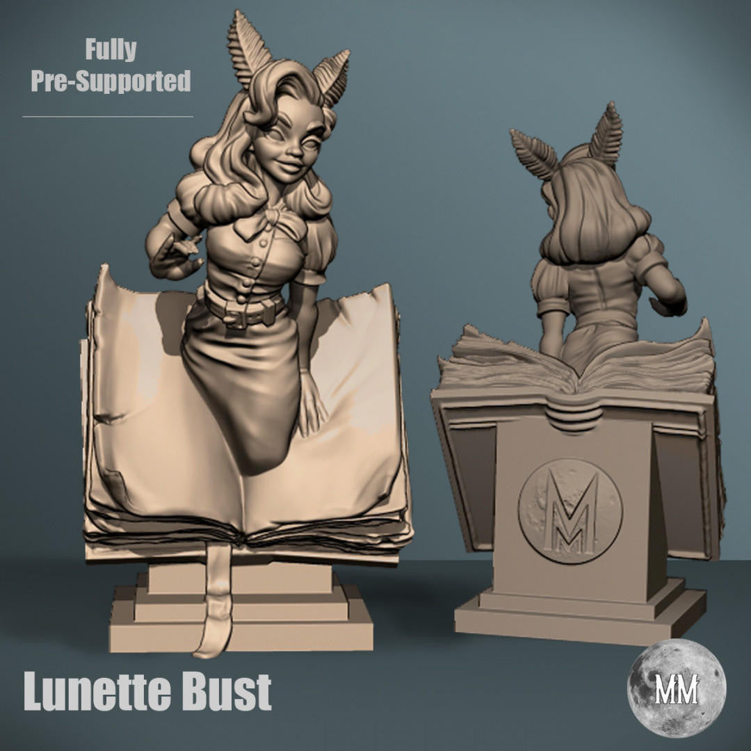 Moonlight Minis Lunette Book Bust